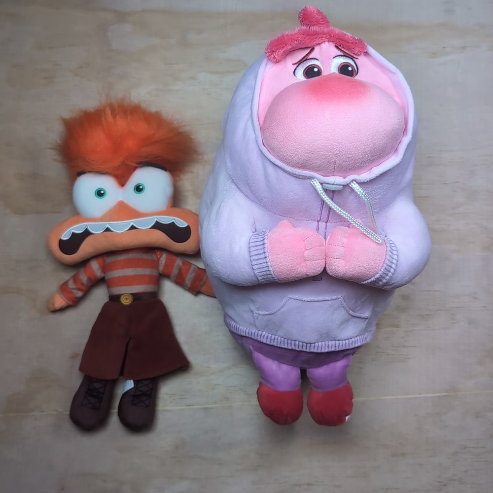 2x Disney Inside Out 2 - Anxiety & Embarrassment 13" Plush Kids Toys